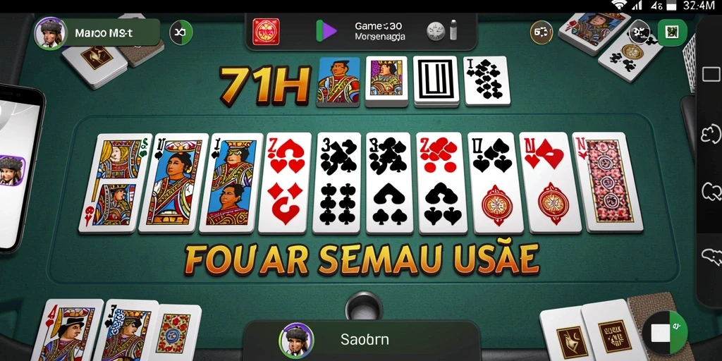 Screenshot 71H menampilkan gameplay domino yang seru dan interaktif.