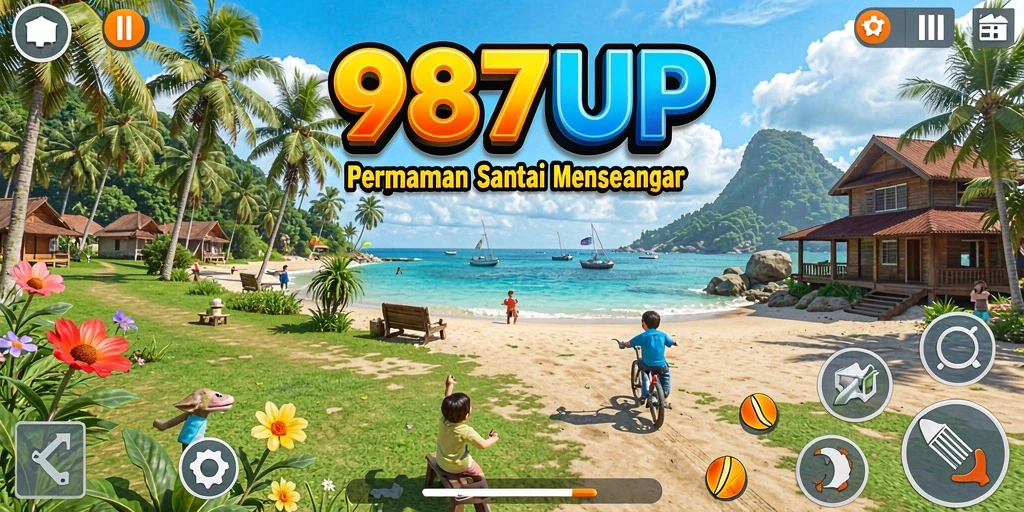Tampilan gameplay 987UP yang menarik dan penuh warna.