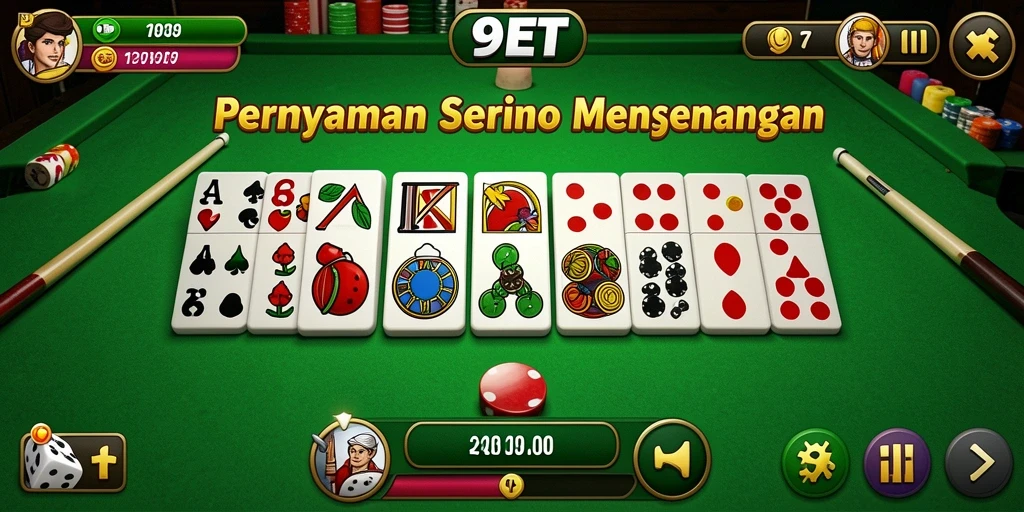 Gameplay seru dalam permainan Domino 9ET dengan visual yang menarik.