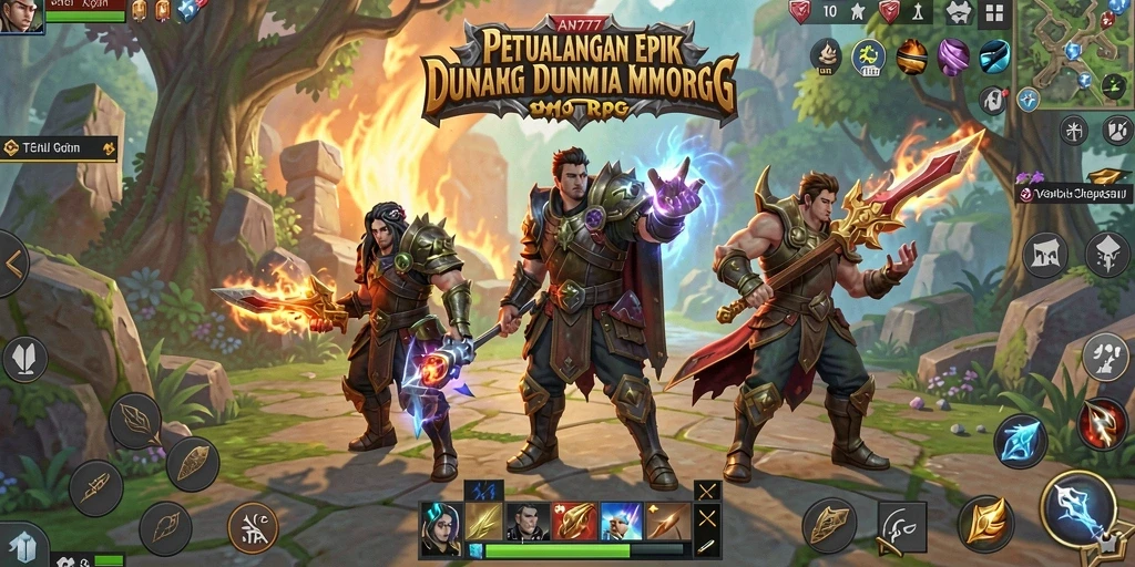 Tampilan gameplay AN777 yang memukau dalam dunia MMORPG.