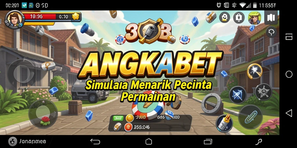 Tampilan gameplay menarik dalam <strong>ANGKABET</strong>, menunjukkan dunia simulasi yang luas.