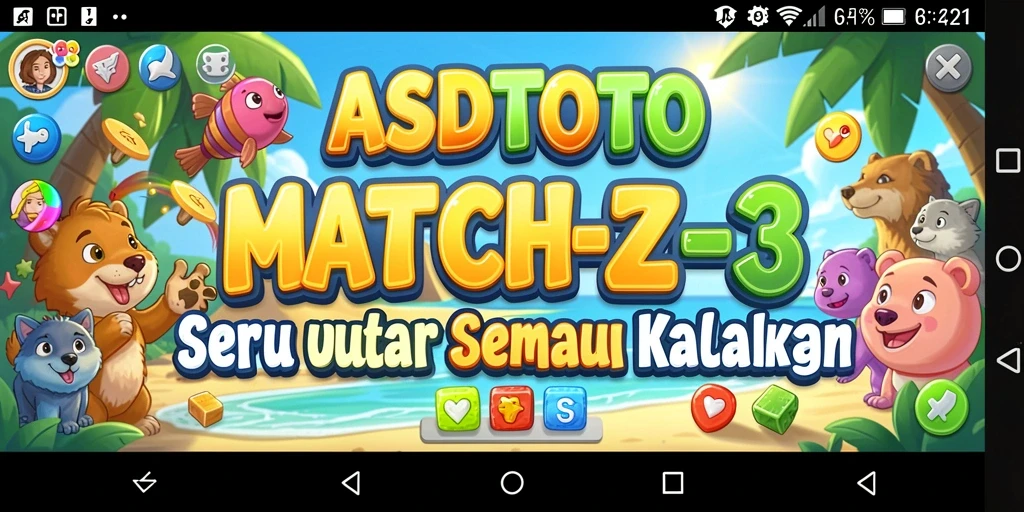 Gameplay seru ASDTOTO dengan kombinasi permata berwarna.