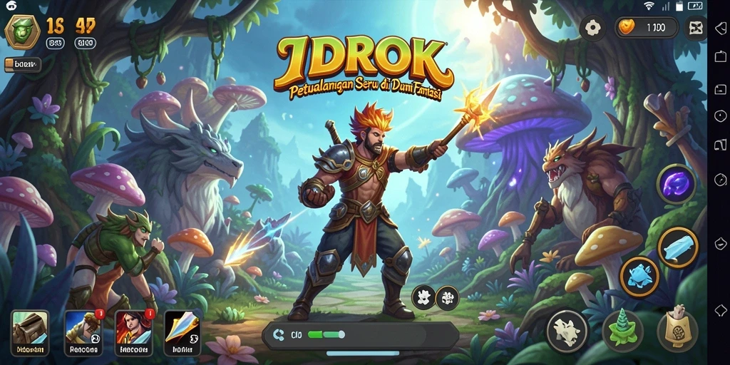Gameplay menarik di dunia fantasi, penuh petualangan.