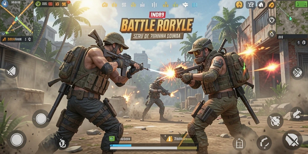Gameplay mendebarkan IND89 dengan aksi seru di medan perang.