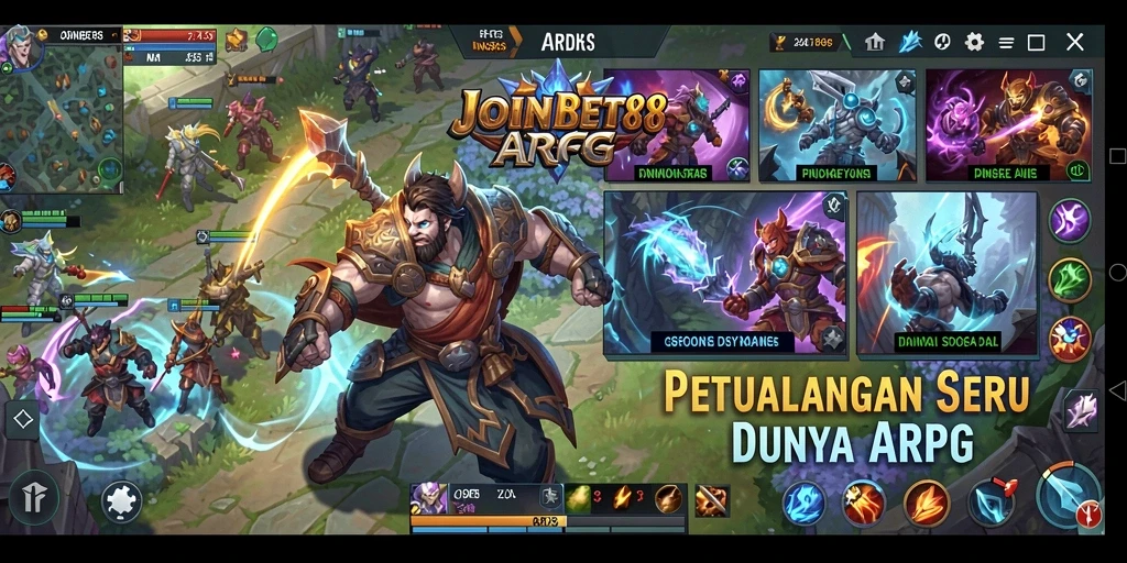 Tampilan gameplay seru dari JOINBET88 dengan petualangan ARPG yang mendebarkan.
