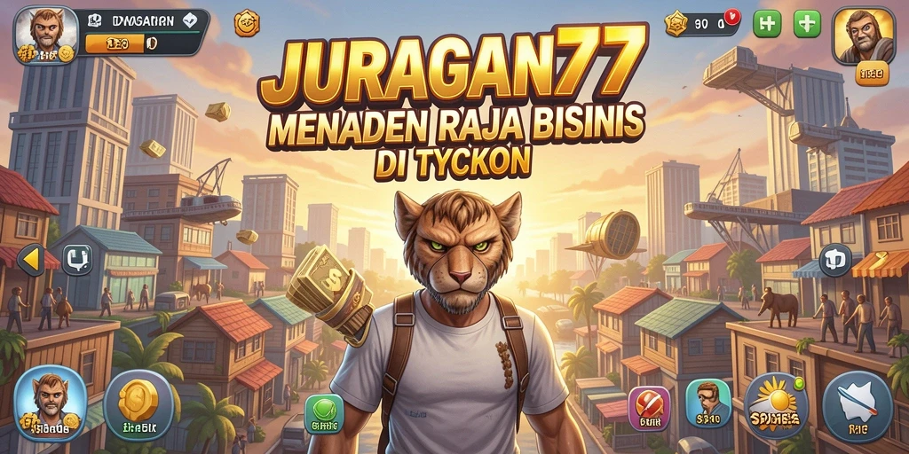 Tampilan gameplay menarik dari JURAGAN77 dengan elemen Tycoon yang memikat.