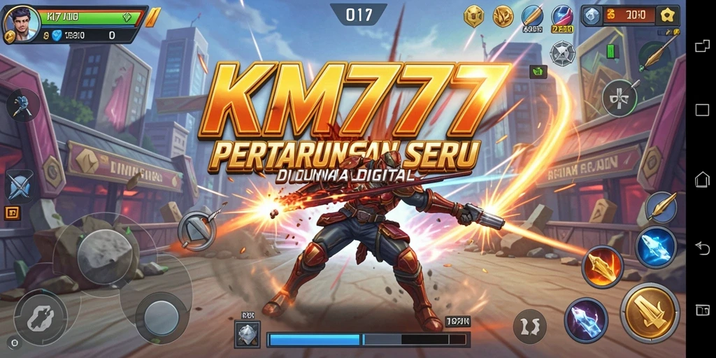 Tampilan seru dari pertarungan karakter dalam KM777.