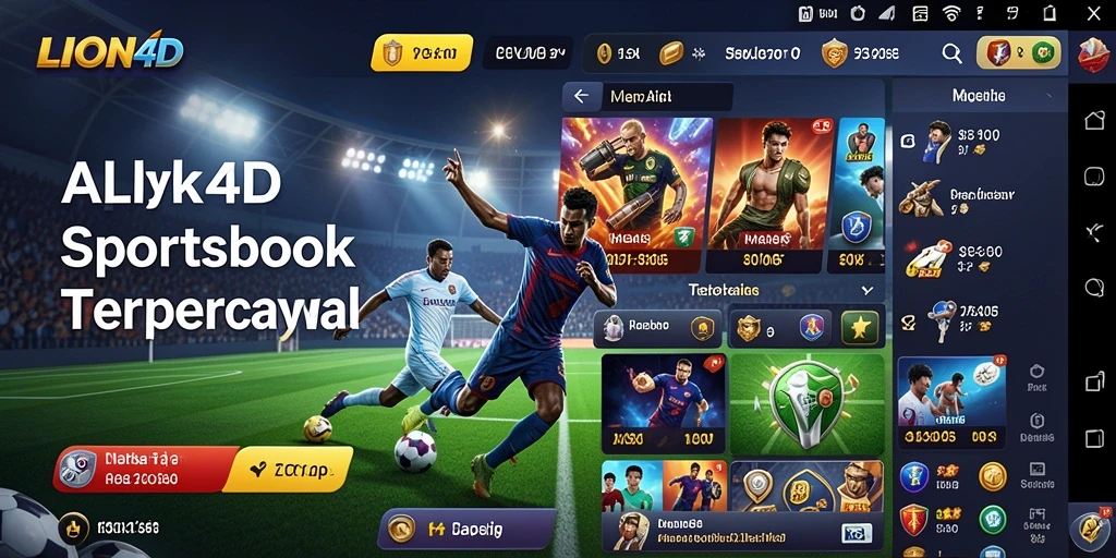 Tampilan gameplay menarik dari aplikasi Sportsbook LION4D.