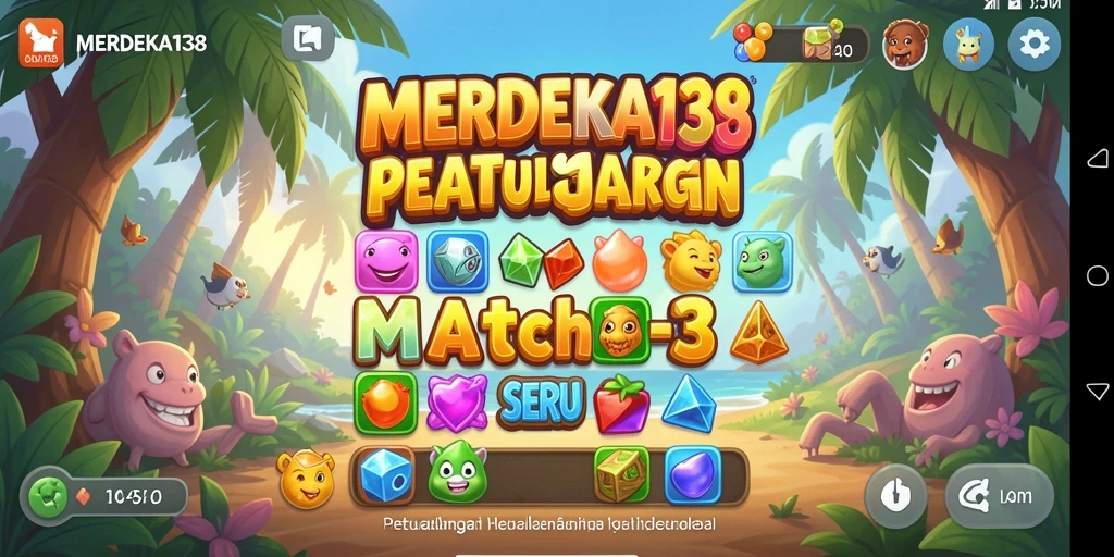Tampilan gameplay seru dari MERDEKA138 yang menantang.