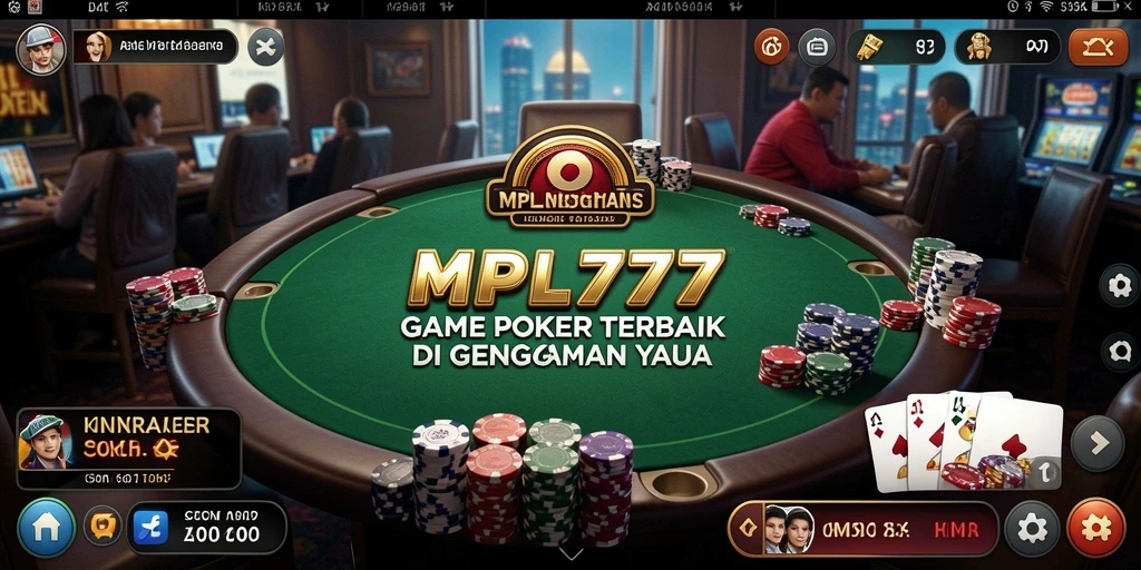 Tampilan gameplay poker yang mendebarkan di MPL777.