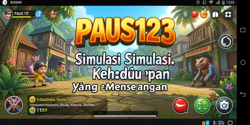 Screenshot gameplay PAUS123 yang menunjukkan momen seru dalam simulasi kehidupan.
