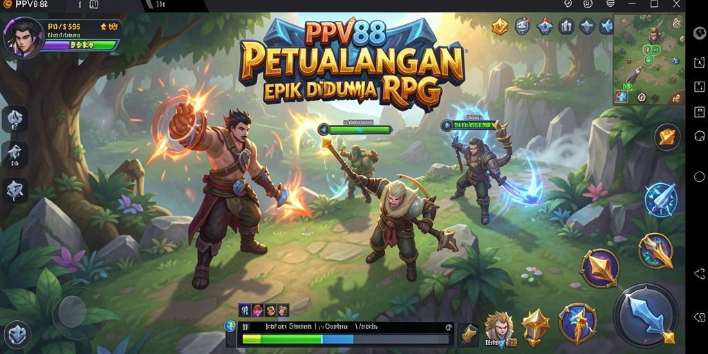 Tampilan gameplay dinamis dan seru di dunia fantasi PPV88.