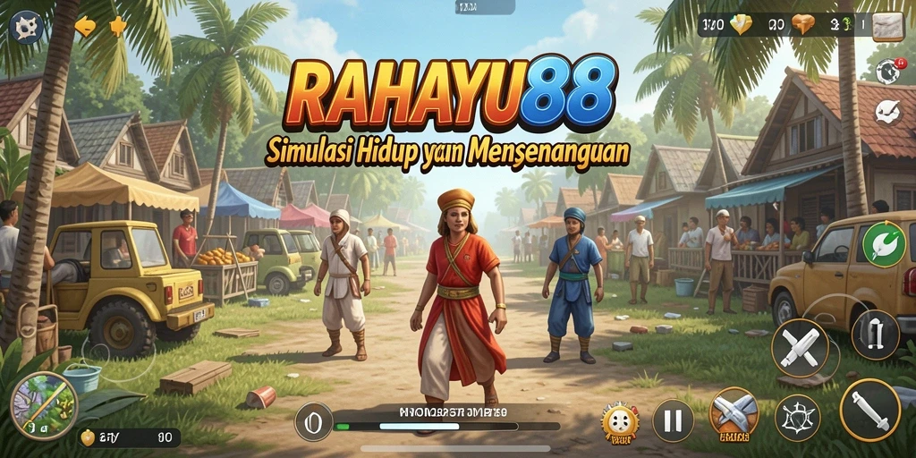 Tampilan gameplay RAHAYU88 yang penuh warna dan interaksi menarik.