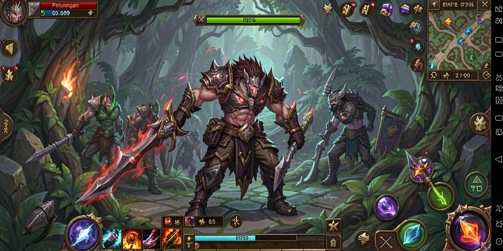 Tampilan seru gameplay ARPG RP99 dengan aksi karakter yang dinamis.