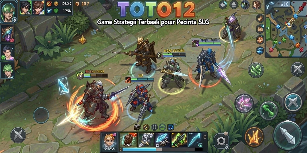 Screenshot menampilkan aksi pertempuran mendebarkan dalam TOTO12.