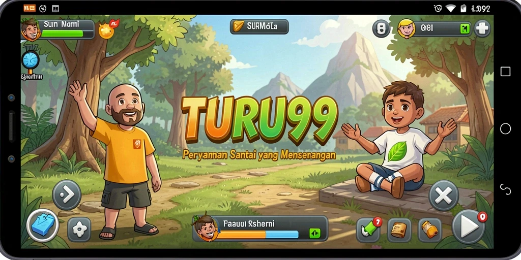 Screenshot TURU99 menampilkan momen seru dalam permainan Casual.