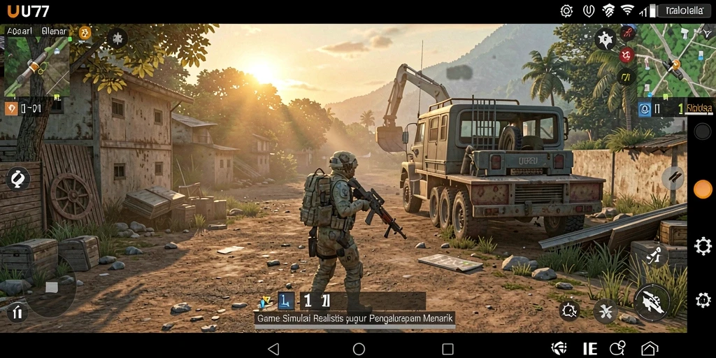 Tampilan gameplay UT77 yang mendalam dan interaktif.