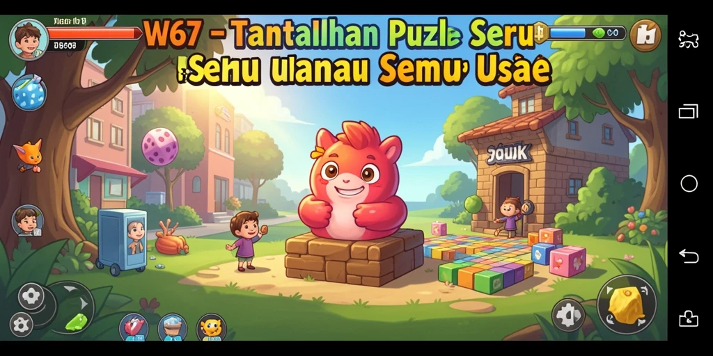Screenshot gameplay W67 menampilkan tantangan Puzzle yang menarik dan seru.