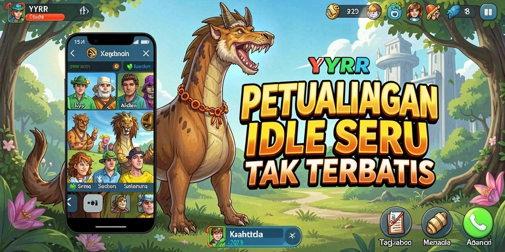 Tangkapan layar gameplay YYRR menunjukkan keseruan dalam mengelola sumber daya Idle.